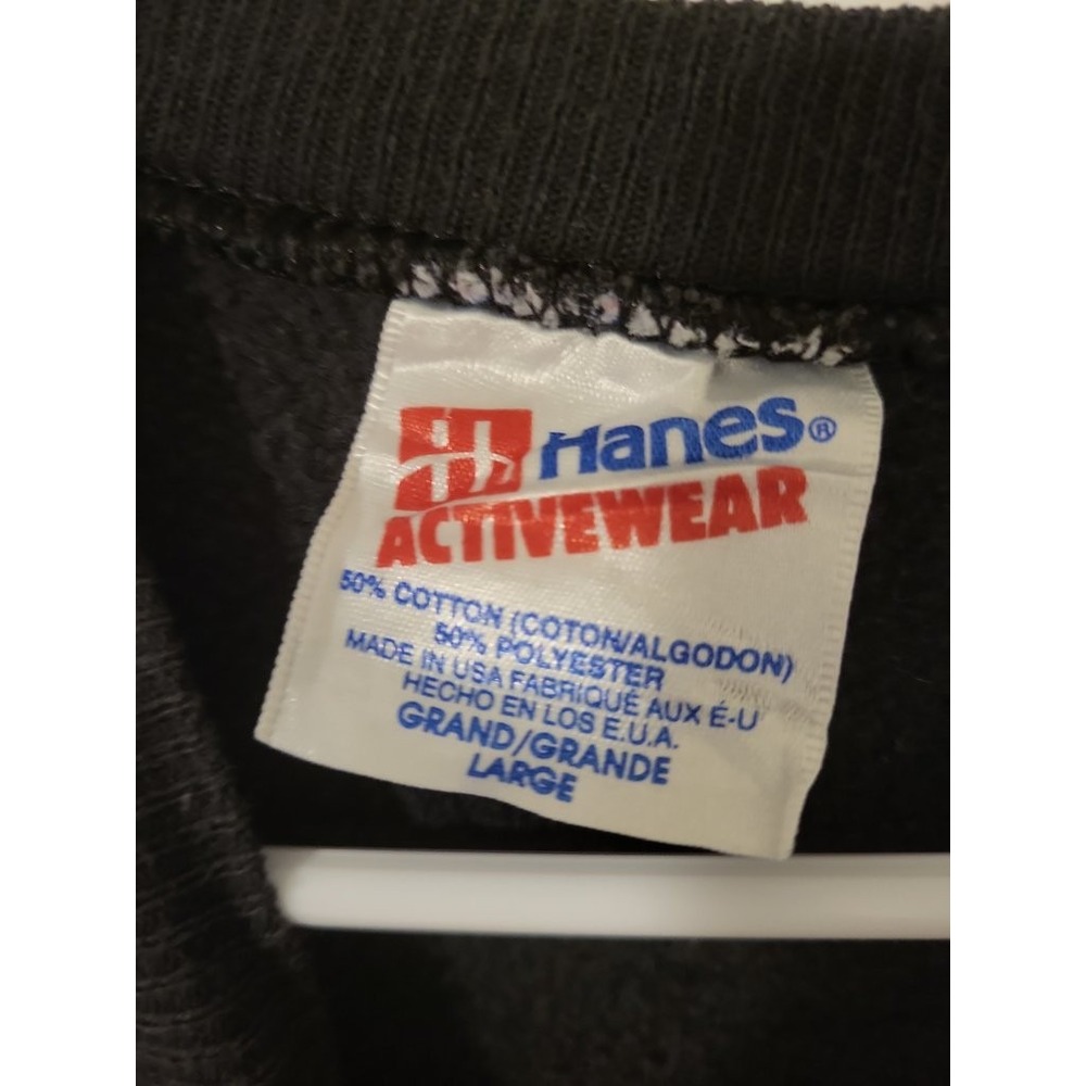Vintage Hanes Activewear Sweatshirt with Floral Embroidery - Picture 2 of 3